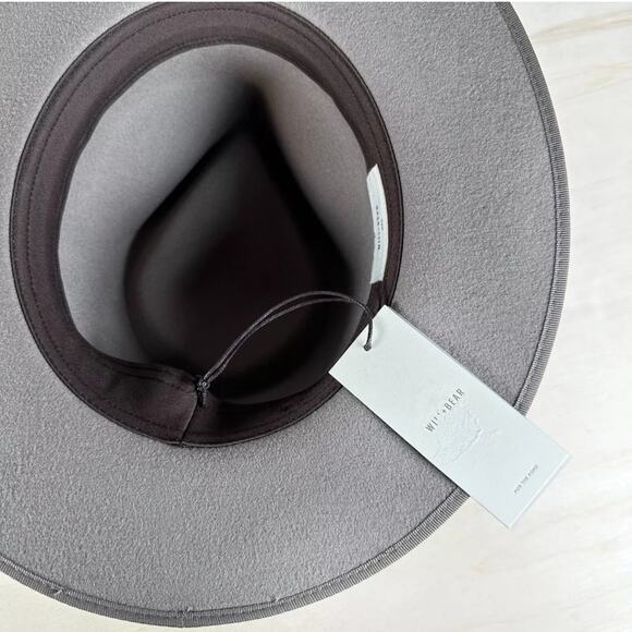 Will + Bear Unisex Medium Hat Calloway Fawn 100% Wool Wide Brim MSRP $119 NWT - Picture 5 of 6